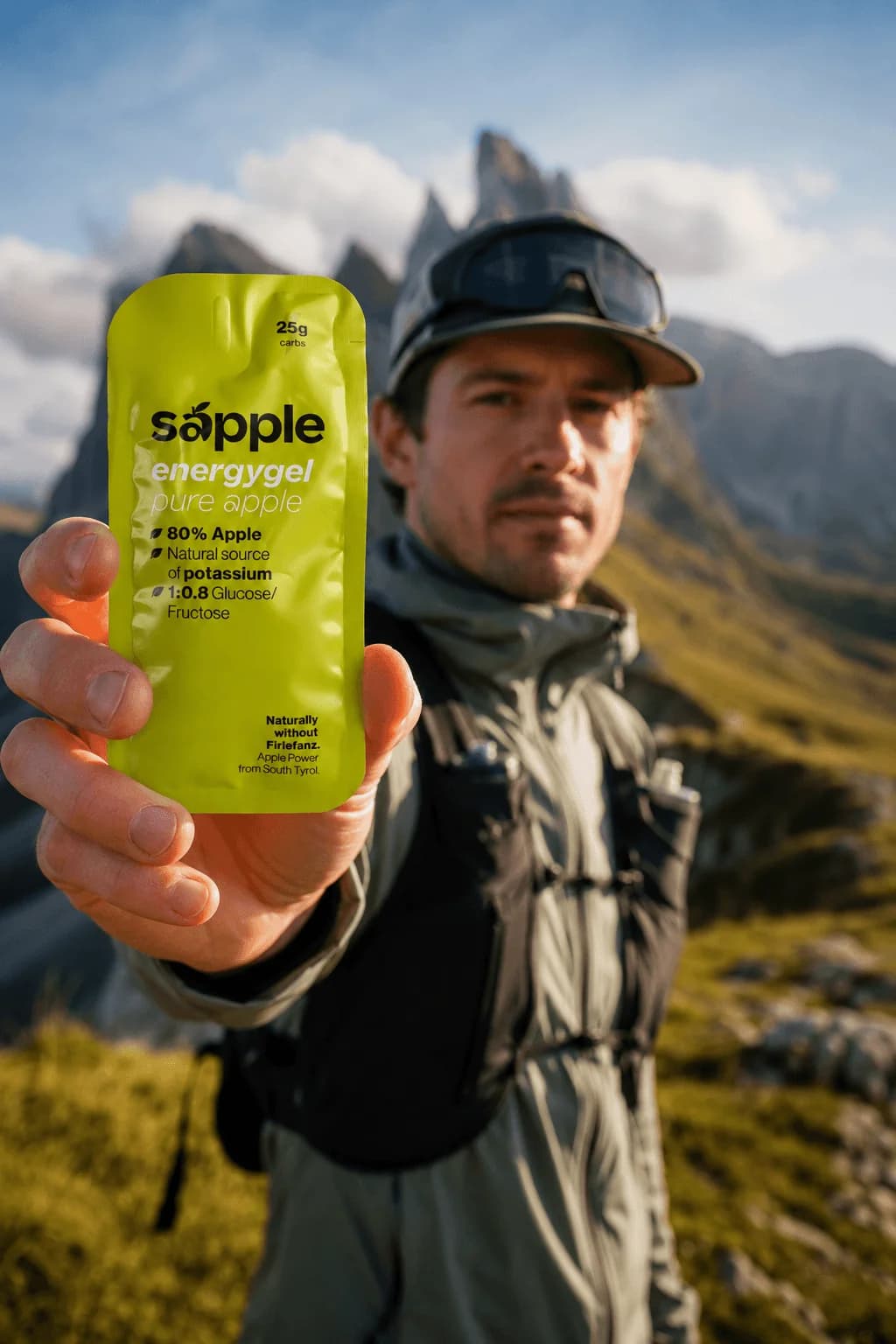 Sportler mit sapple Power am Seceda in den Dolomiten